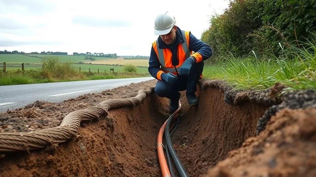 Underground Cable Installation in Medway | Buried Power & Data Lines